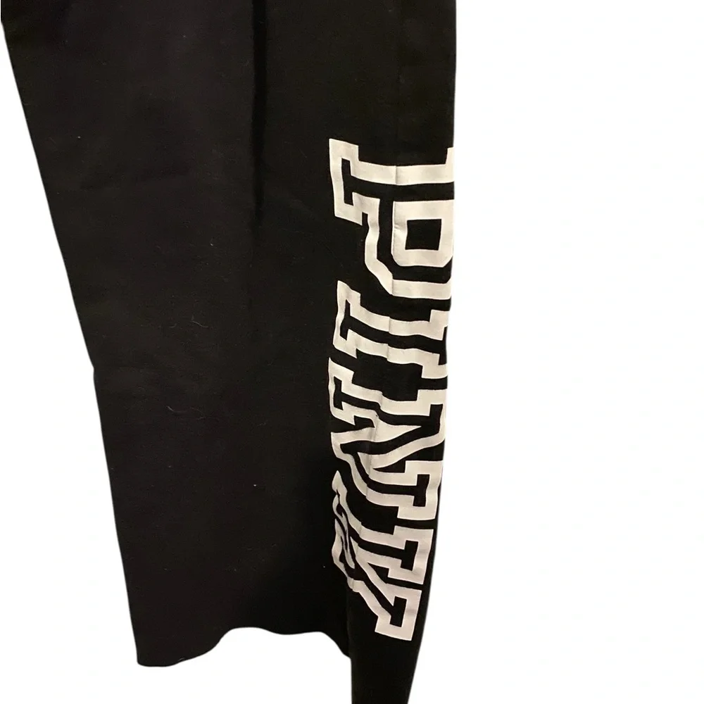PINK Victoria's Secret Black Sweatpants with Logo - Picture 2 of 6
